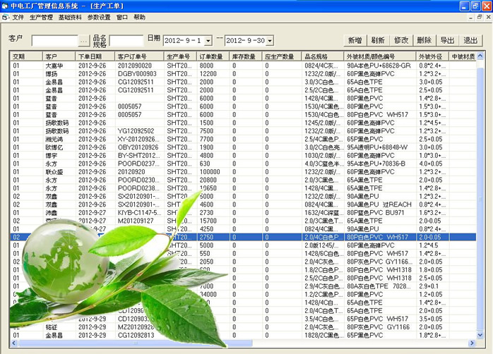 中电生产管理系统